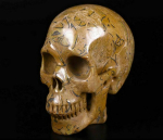 Floriated Jasper Skull